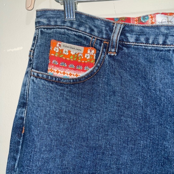 Calvin Klein boho Beaded Cropped Jeans - Picture 8 of 9